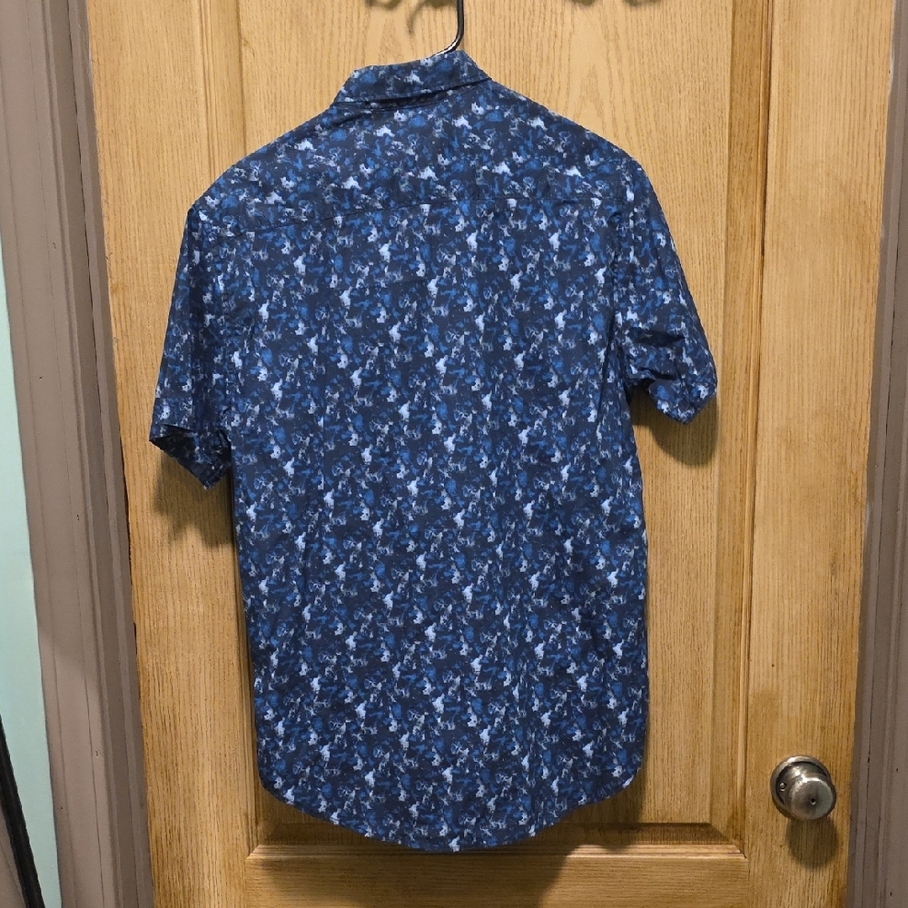 Robert Graham Blue Patterned Button Down Shirt - image 5